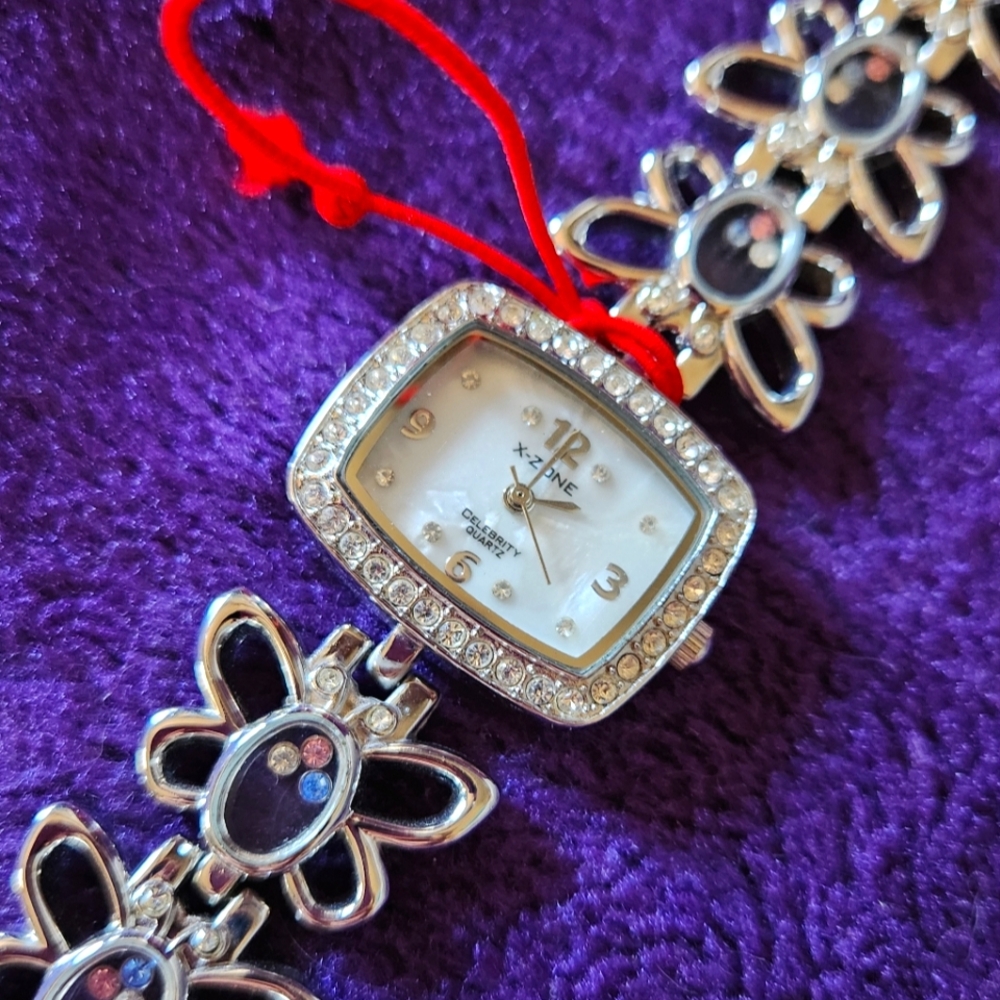 2/$30 Butterfly Bracelet Watch with Crystal Accents